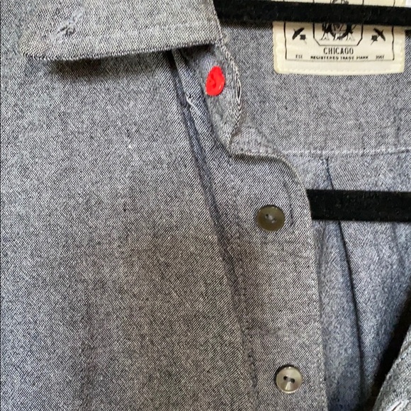 Grey chambray button down - Picture 4 of 5